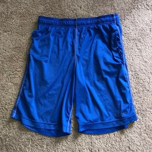Blue nike basketball shorts
